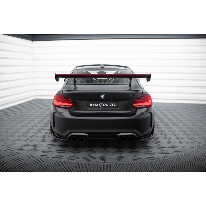 Karbonowy Spoiler Z Wewnętrznymi Wspornikami + LED BMW M2 F87 / 2 / 2 M-Pack F22
