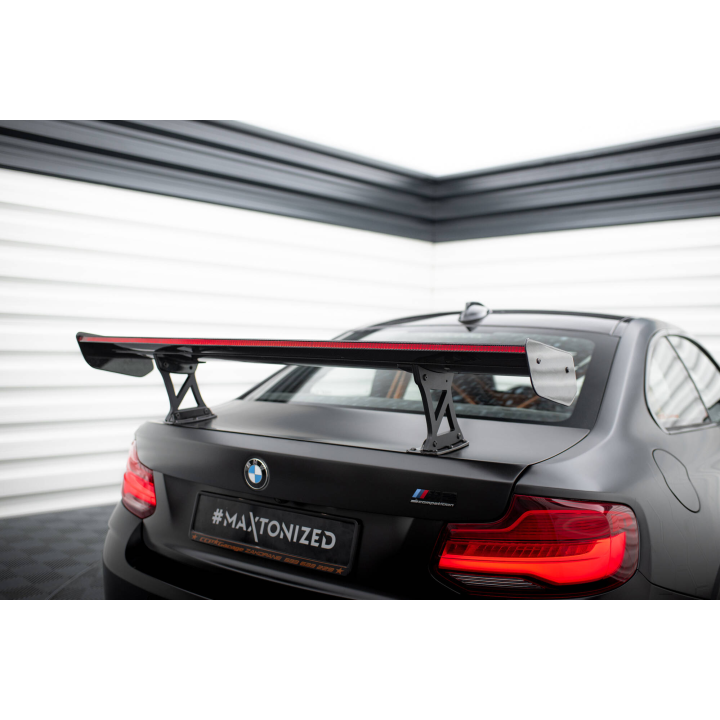 Karbonowy Spoiler Z Wewnętrznymi Wspornikami + LED BMW M2 F87 / 2 / 2 M-Pack F22