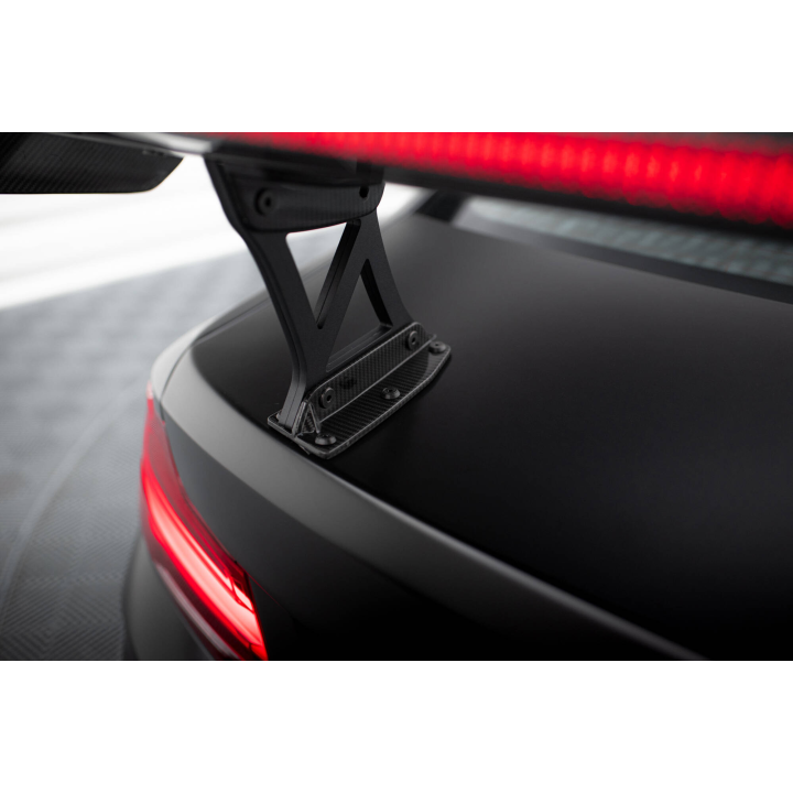 Karbonowy Spoiler Z Wewnętrznymi Wspornikami + LED BMW M2 F87 / 2 / 2 M-Pack F22
