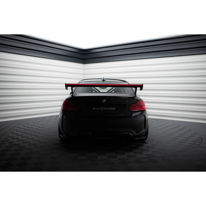 Karbonowy Spoiler Z Zewnętrznymi Wspornikami + LED BMW M2 F87 / 2 / 2 M-Pack F22