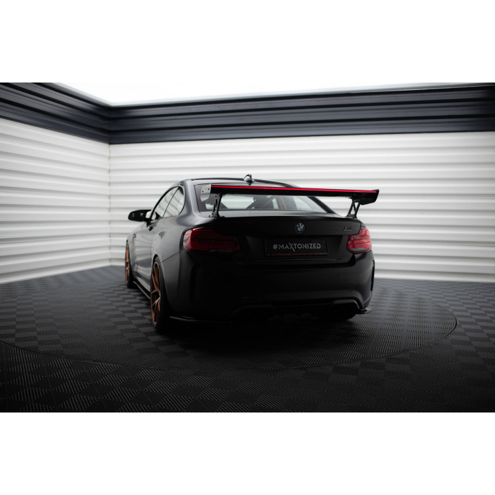 Karbonowy Spoiler Z Zewnętrznymi Wspornikami + LED BMW M2 F87 / 2 / 2 M-Pack F22