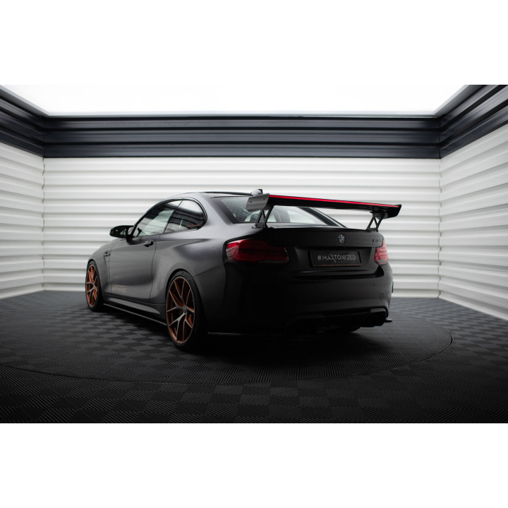 Karbonowy Spoiler Z Zewnętrznymi Wspornikami + LED BMW M2 F87 / 2 / 2 M-Pack F22