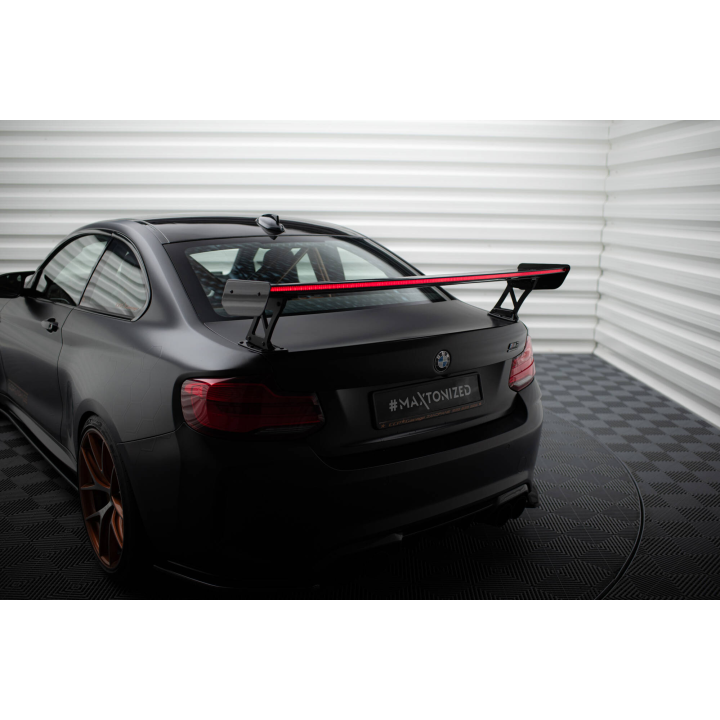 Karbonowy Spoiler Z Zewnętrznymi Wspornikami + LED BMW M2 F87 / 2 / 2 M-Pack F22