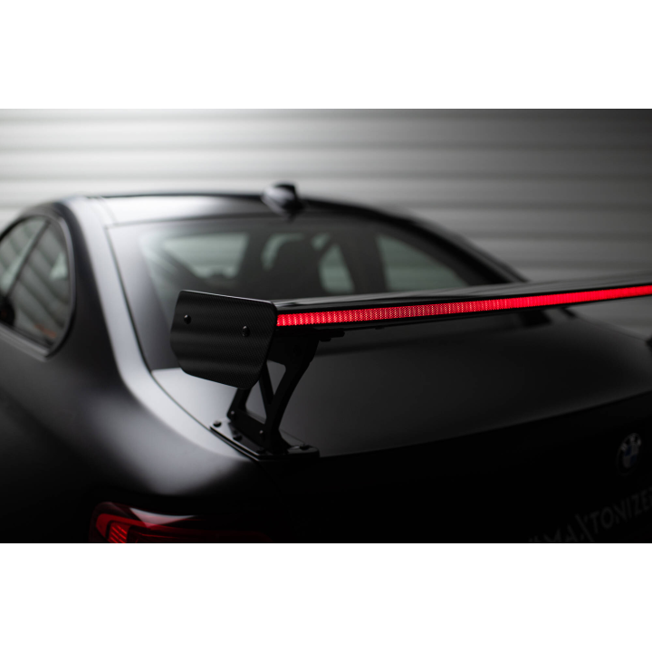 Karbonowy Spoiler Z Zewnętrznymi Wspornikami + LED BMW M2 F87 / 2 / 2 M-Pack F22