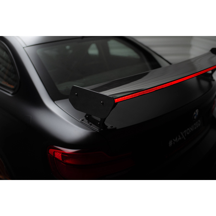 Karbonowy Spoiler Z Zewnętrznymi Wspornikami + LED BMW M2 F87 / 2 / 2 M-Pack F22