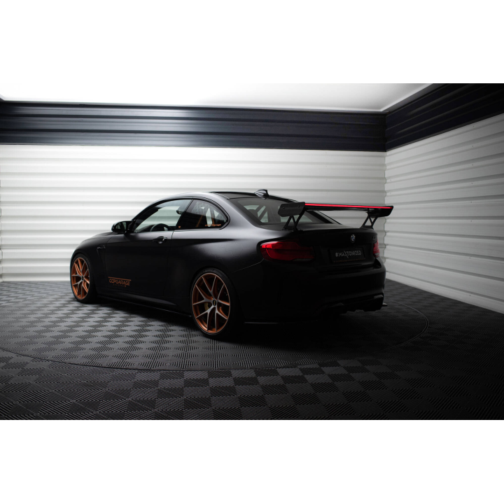 Karbonowy Spoiler Z Zewnętrznymi Wspornikami + LED BMW M2 F87 / 2 / 2 M-Pack F22