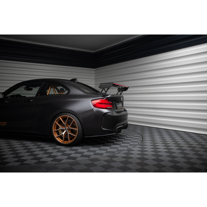 Karbonowy Spoiler Z Zewnętrznymi Wspornikami + LED BMW M2 F87 / 2 / 2 M-Pack F22