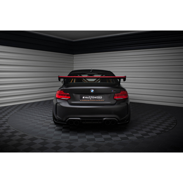 Karbonowy Spoiler Z Zewnętrznymi Wspornikami + LED BMW M2 F87 / 2 / 2 M-Pack F22
