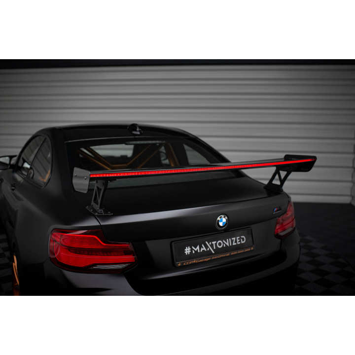 Karbonowy Spoiler Z Zewnętrznymi Wspornikami + LED BMW M2 F87 / 2 / 2 M-Pack F22