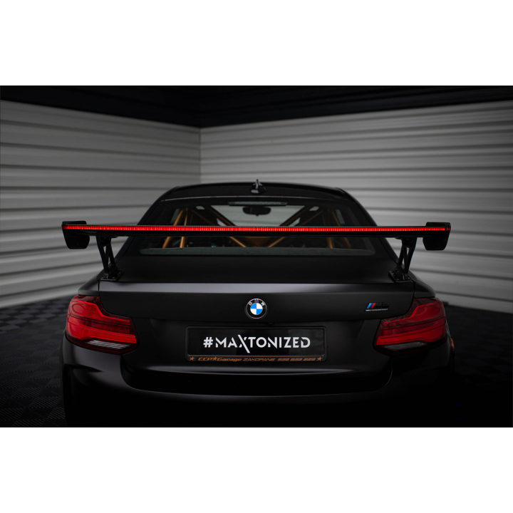 Karbonowy Spoiler Z Zewnętrznymi Wspornikami + LED BMW M2 F87 / 2 / 2 M-Pack F22