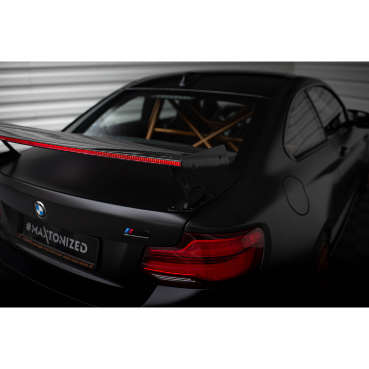 Karbonowy Spoiler Z Zewnętrznymi Wspornikami + LED BMW M2 F87 / 2 / 2 M-Pack F22