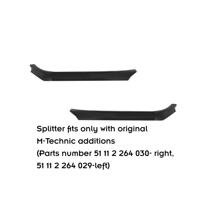 Splitter Przedni V.2 BMW M3 / 3 M-Pack Coupe / Cabrio E36