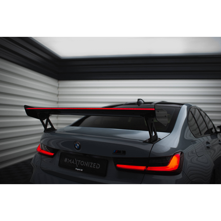 Karbonowy Spoiler Z Zewnętrznymi Wspornikami + LED BMW M3 G80 / M340i G20 / 3 M-Pack G20 / 3 Standard G20