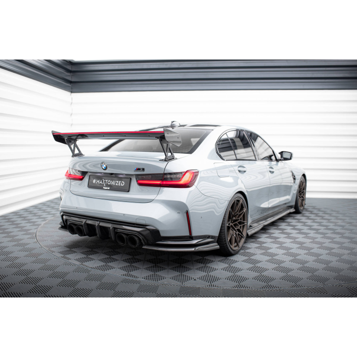 Karbonowy Spoiler Z Zewnętrznymi Wspornikami + LED BMW M3 G80 / M340i G20 / 3 M-Pack G20 / 3 Standard G20