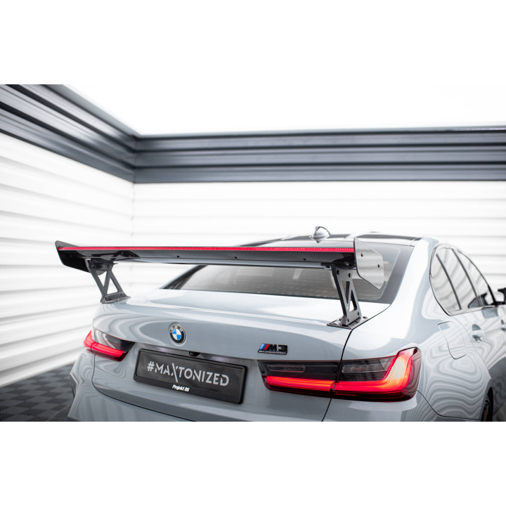 Karbonowy Spoiler Z Zewnętrznymi Wspornikami + LED BMW M3 G80 / M340i G20 / 3 M-Pack G20 / 3 Standard G20