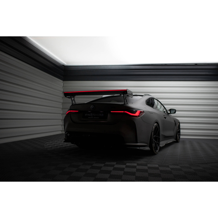 Karbonowy Spoiler Z Zewnętrznymi Wspornikami + LED BMW M4 G82 / G82 Facelift / M440i / 4 M-Pack G22 / G22 Facelift