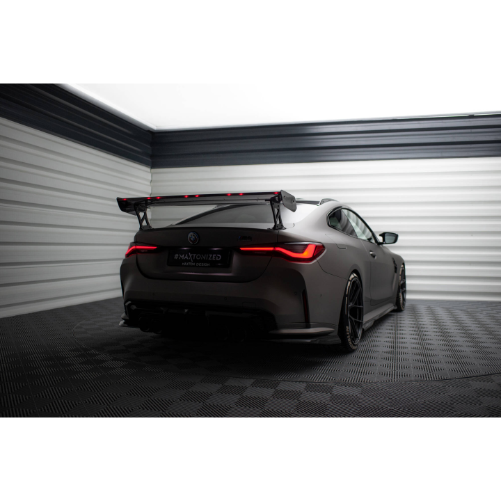 Karbonowy Spoiler Z Zewnętrznymi Wspornikami + LED BMW M4 G82 / G82 Facelift / M440i / 4 M-Pack G22 / G22 Facelift