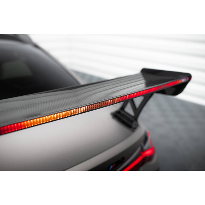 Karbonowy Spoiler Z Zewnętrznymi Wspornikami + LED BMW M4 G82 / G82 Facelift / M440i / 4 M-Pack G22 / G22 Facelift