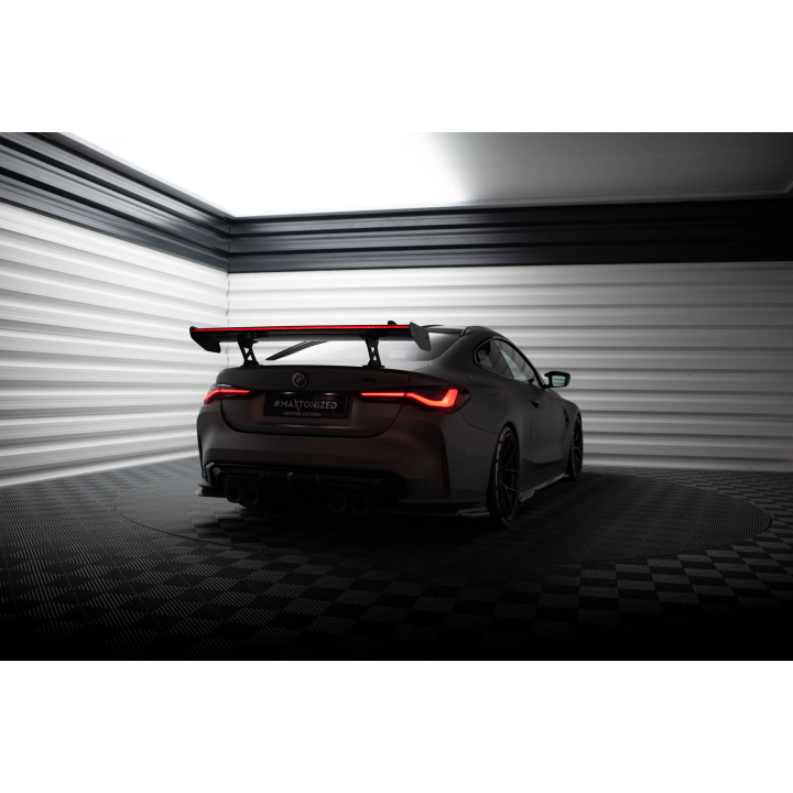 Karbonowy Spoiler Z Wewnętrznymi Wspornikami + LED BMW M4 G82 / G82 Facelift / M440i / 4 M-Pack G22 / G22 Facelift