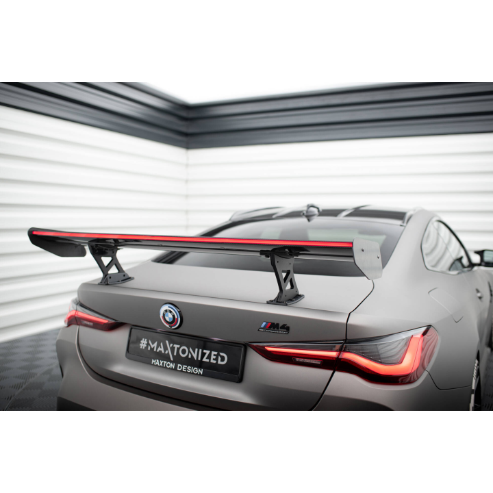 Karbonowy Spoiler Z Wewnętrznymi Wspornikami + LED BMW M4 G82 / G82 Facelift / M440i / 4 M-Pack G22 / G22 Facelift
