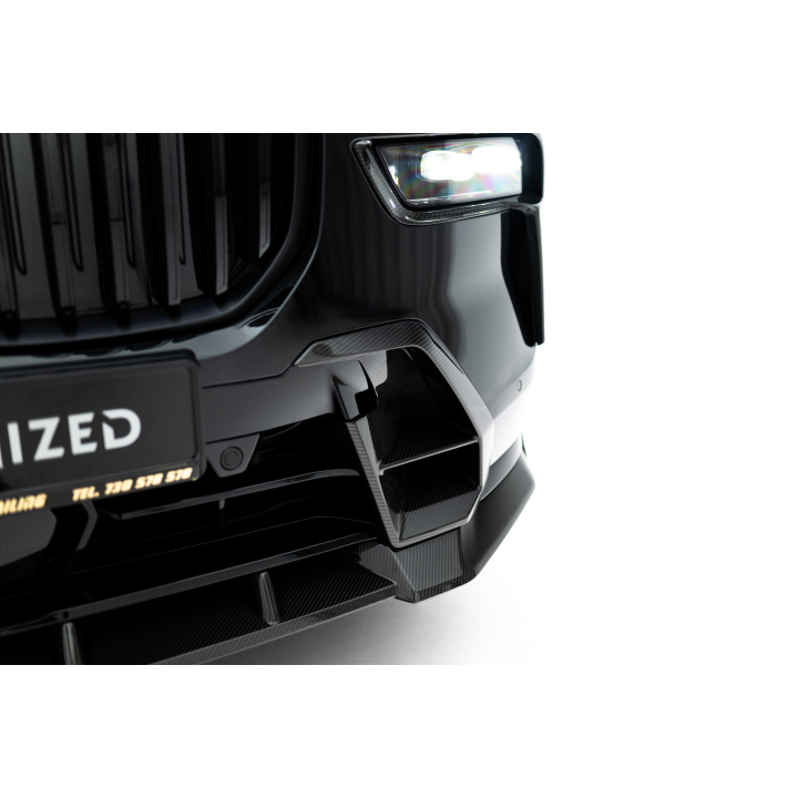 Karbonowe Wloty Powietrza W Zderzaku Przednim Prepreg BMW X7 M-Pack G07 Facelift