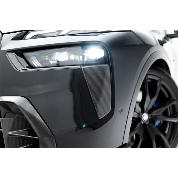 Karbonowe Nakładki Na Wloty Powietrza Przedniego Zderzaka Prepreg BMW X7 M-Pack G07 Facelift