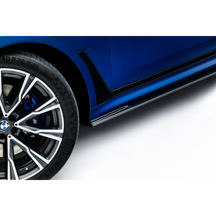 Karbonowe Splittery Boczne Prepreg BMW X7 M-Pack G07