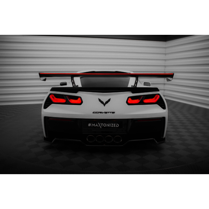 Karbonowy Spoiler Z Wewnętrznymi Wspornikami + LED Chevrolet Corvette Stingray / Grand Sport C7