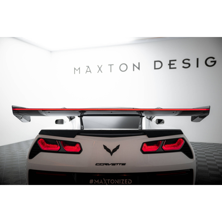 Karbonowy Spoiler Z Górnymi Mocowaniami + LED Chevrolet Corvette Stingray / Grand Sport C7