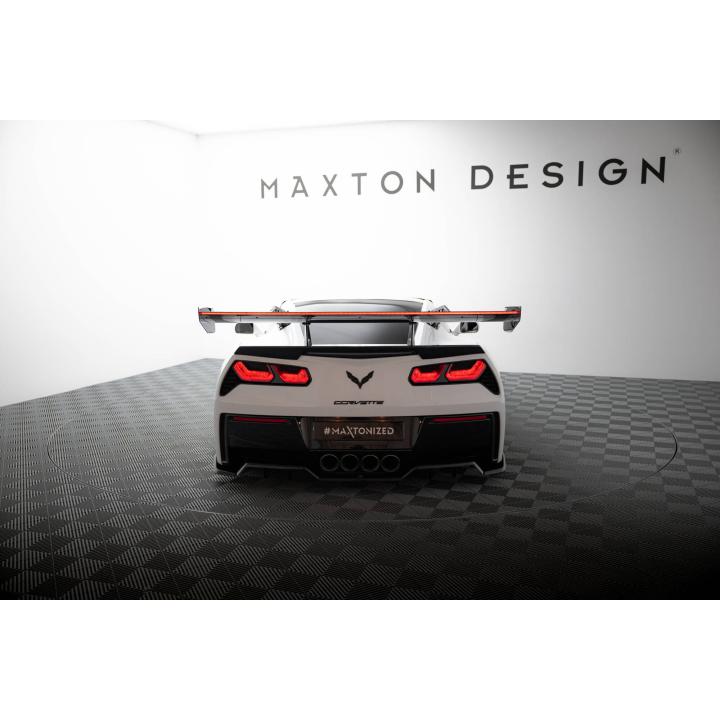 Karbonowy Spoiler Z Górnymi Mocowaniami + LED Chevrolet Corvette Stingray / Grand Sport C7