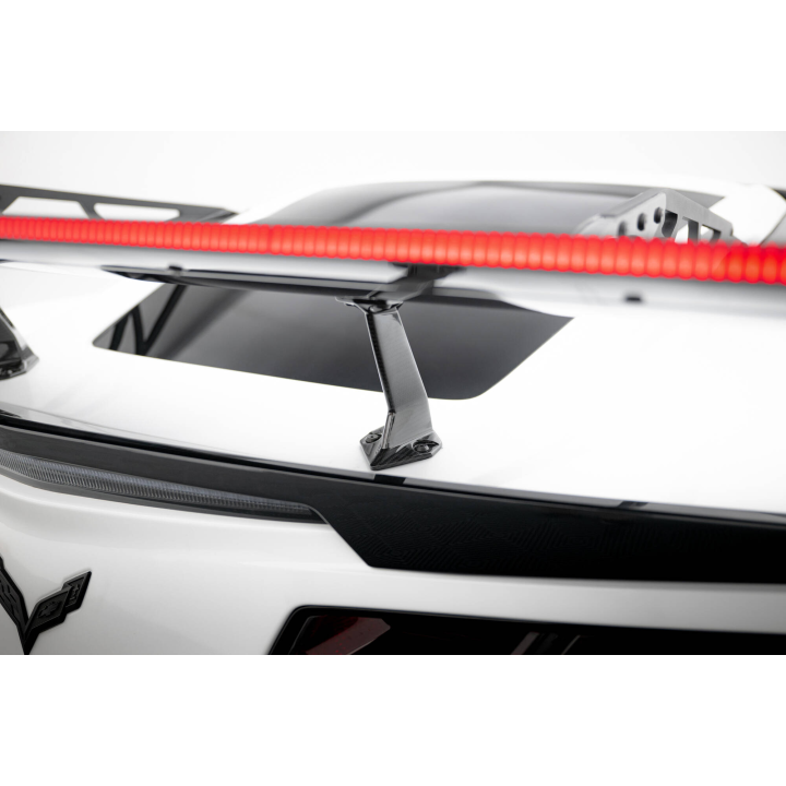 Karbonowy Spoiler Z Górnymi Mocowaniami + LED Chevrolet Corvette Stingray / Grand Sport C7