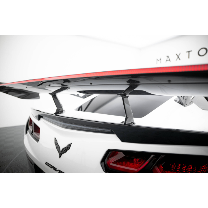 Karbonowy Spoiler Z Górnymi Mocowaniami + LED Chevrolet Corvette Stingray / Grand Sport C7