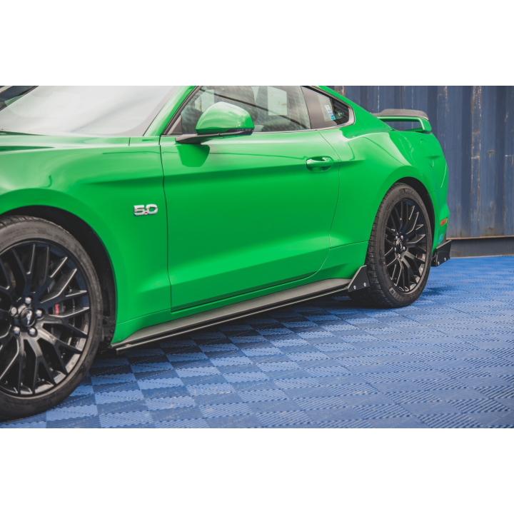 Dokładki Progów + Flaps Ford Mustang GT Mk6 Facelift