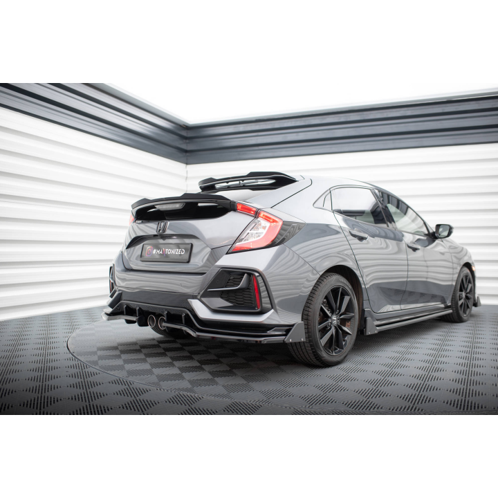 Splitter Tylny V.1 (Z Dyfuzorem) + Flaps Honda Civic Sport Mk 10 Facelift