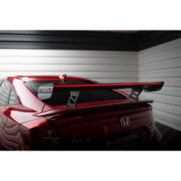 Karbonowy Spoiler Z Wewnętrznymi Wspornikami + LED Honda Civic SI Mk10