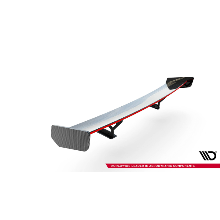 Karbonowy Spoiler Z Wewnętrznymi Wspornikami + LED Honda Civic SI Mk10
