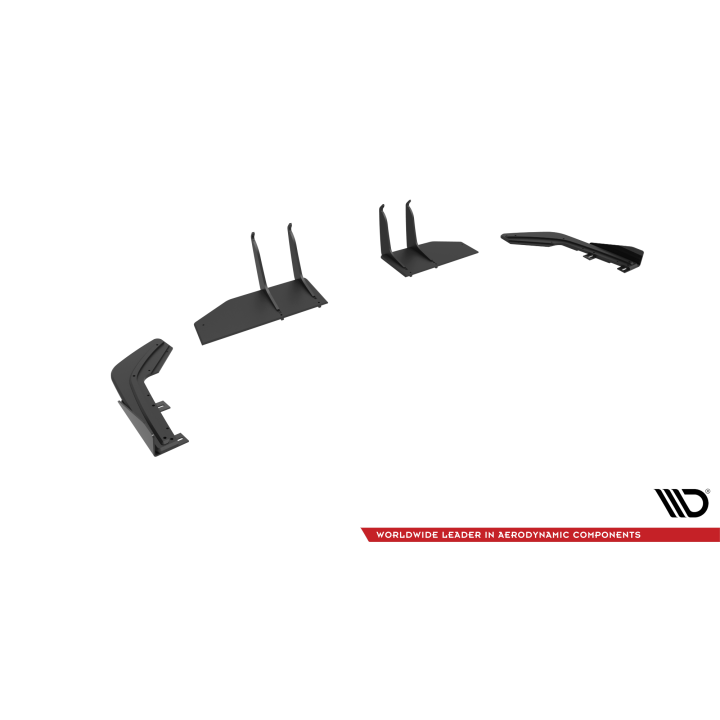Splittery Tylne Boczne Street Pro + Flaps Honda Civic Type-R Mk 11