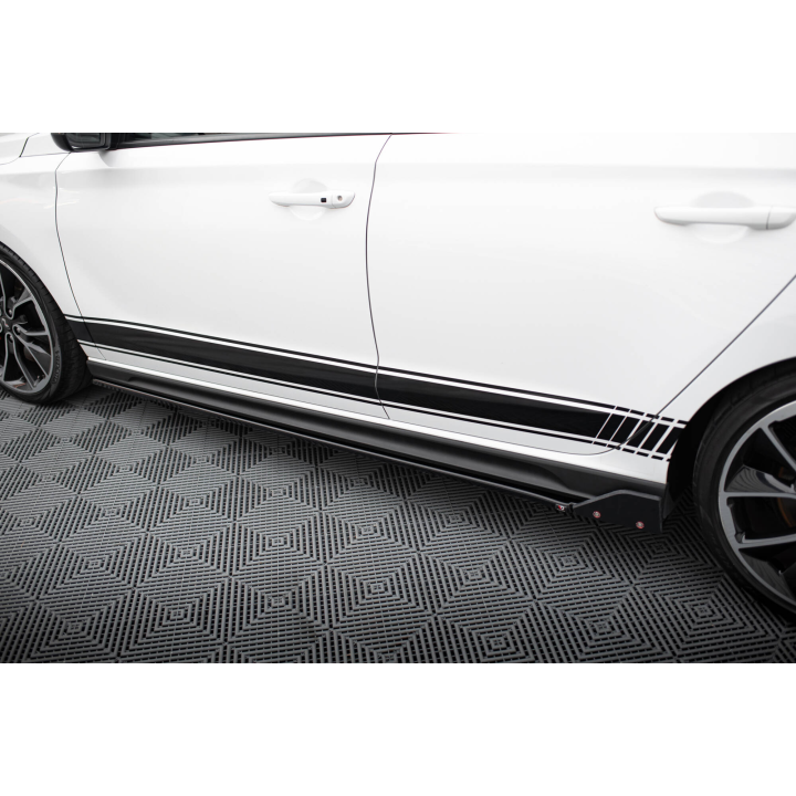 Dokładki Progów V.5 + Flaps Hyundai I30 N / N-Line Hatchback / Fastback Mk3 / Mk3 Facelift