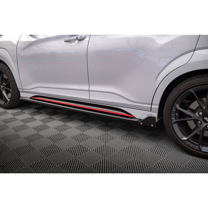 Dokładki Progów V.1 + Flaps Hyundai Kona N Mk1