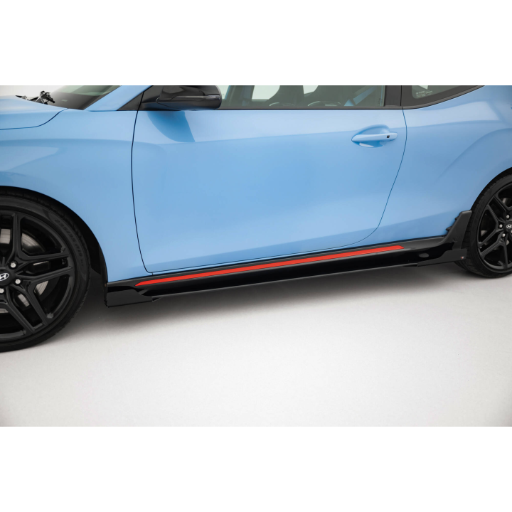 Dokładki progów Street Pro + Flaps Hyundai Veloster N Mk2