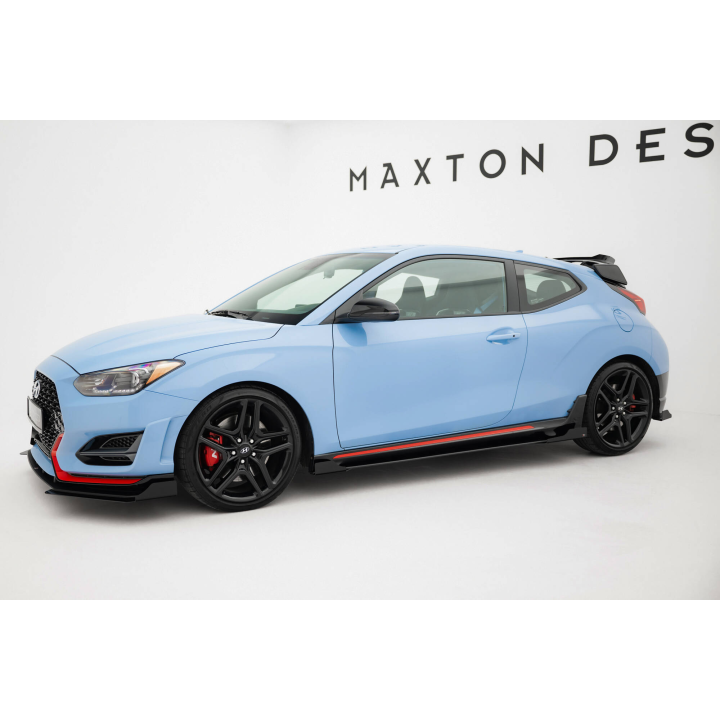 Dokładki progów Street Pro + Flaps Hyundai Veloster N Mk2