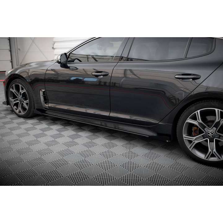 Dokładki progów Street Pro + Flaps Kia Stinger GT / GT-Line / Standard Mk1