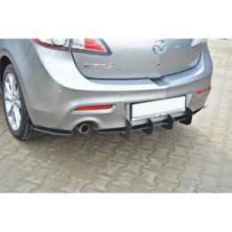 Dyfuzor Tylny i Splittery Tylne Boczne Mazda 3 MK2 Sport Przedlift