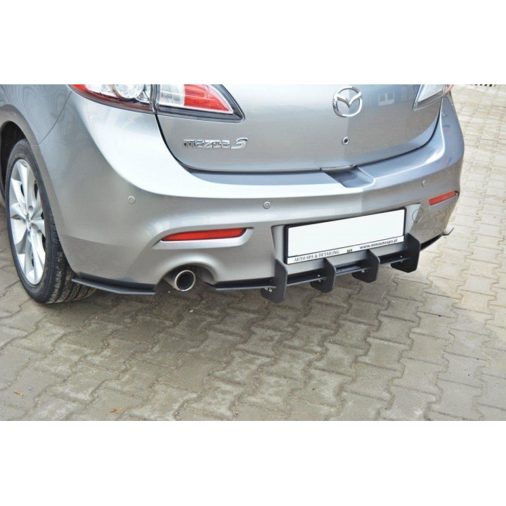 Dyfuzor Tylny i Splittery Tylne Boczne Mazda 3 MK2 Sport Przedlift