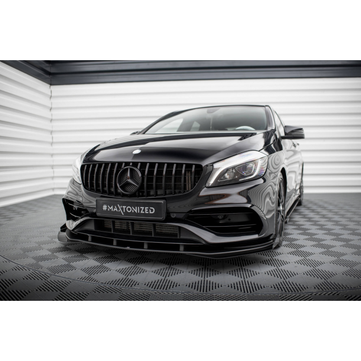 Splitter Przedni Street Pro + Flaps Mercedes-Benz A AMG-Line W176 Facelift