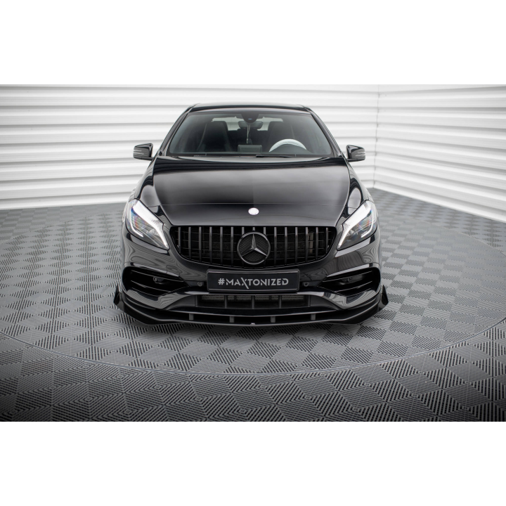 Splitter Przedni Street Pro + Flaps Mercedes-Benz A AMG-Line W176 Facelift