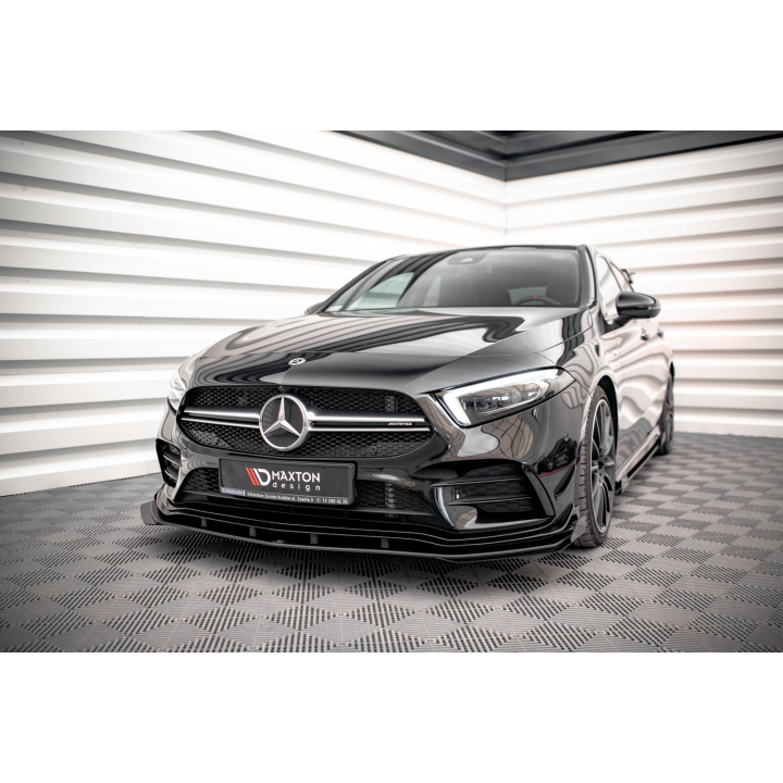 Splitter Przedni Street Pro + Flaps Mercedes A35 AMG / AMG-Line Aero Pack W177