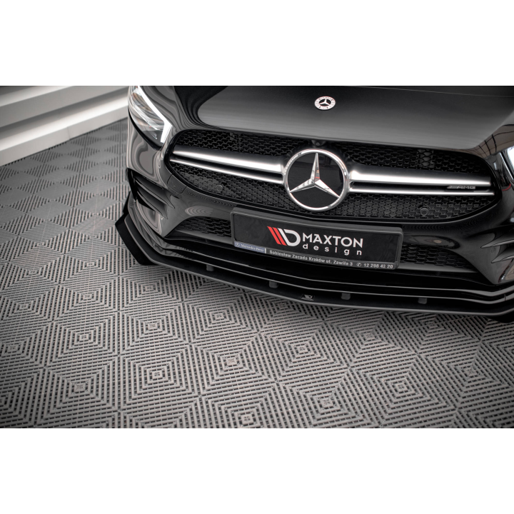 Splitter Przedni Street Pro + Flaps Mercedes A35 AMG / AMG-Line Aero Pack W177