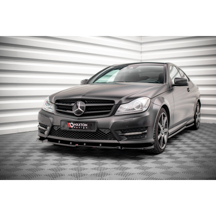 Splitter Przedni V.1 Mercedes-Benz C Coupe / Sedan / Estate  AMG-Line C204 / W204 Facelift / S204 Facelift