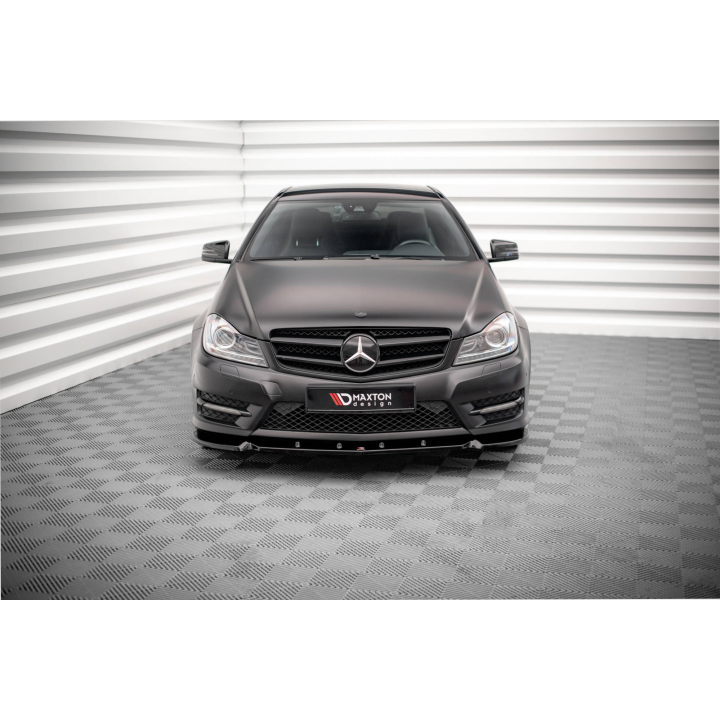Splitter Przedni V.1 Mercedes-Benz C Coupe / Sedan / Estate  AMG-Line C204 / W204 Facelift / S204 Facelift
